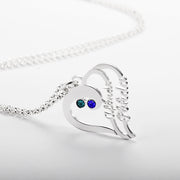 Heart Shaped Birthstone Necklace