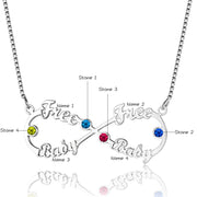 8 Character Birthstone Name Necklace
