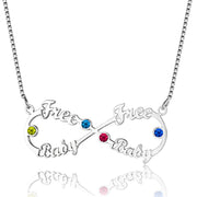 8 Character Birthstone Name Necklace