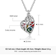 Fashion 925 Silver Birthstone Necklace