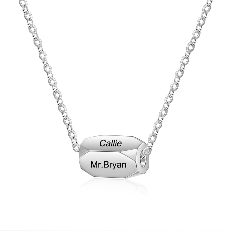 Stainless Steel Personalized Bead Necklace