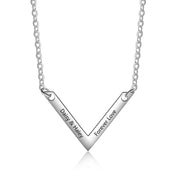 V Shaped Flat Necklace