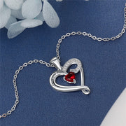 925 Sterling Silver One Birthstone Necklace