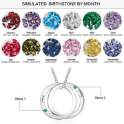 Birthstone Series Multi Circle Necklace
