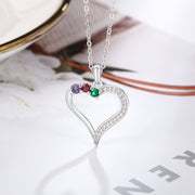 925 Silver Heart Necklace with Cubic Zirconia