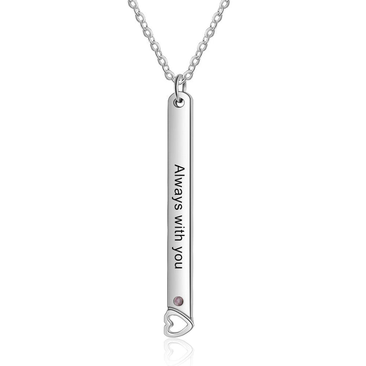 Stainless Steel Vertical Bar Necklaces