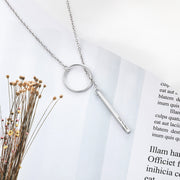 Personalized Stainless Steel Bar Necklace