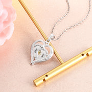 S925 Heart and Feet Pendant Necklace
