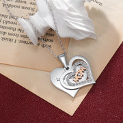 Engraving Stainless Steel Mom Necklace