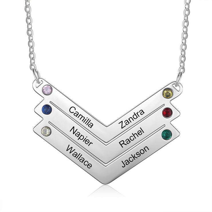 Engraved Stainless Steel Necklace