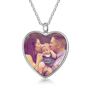Personalized Rhodium Plated Photo Necklace