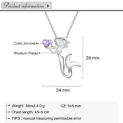 Personalized Rhodium Plated Children's Necklace