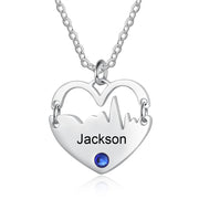 Personalized Stainless Steel Heart Necklace