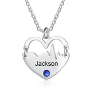 Personalized Stainless Steel Heart Necklace