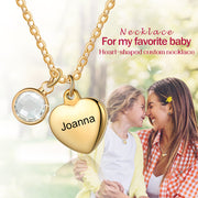 Parent Child Heart Shaped Necklace