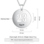 Personalized Stainless Steel Children Necklace