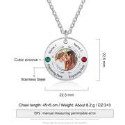 Personalized Stainless Steel Photo Necklace
