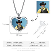 Personalized Photo Stainless Steel Necklace