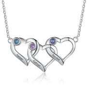 Rhodium Plated Heart Shape Necklace