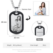 Stainless Steel Personalized Photo Necklace