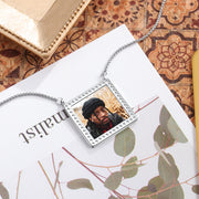 Customized Stainless Square Photo Pendant Necklace