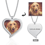 Engraved Stainless Steel Persomalized Photo Necklaces