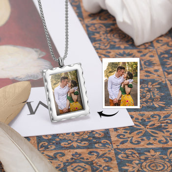 Stainless Steel Personalized Photo Pendant Necklace