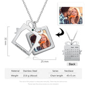 Personalized Stainless Steel Christmas Gift Photo Necklace
