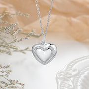 Personalized Photo Heart Shape Pendant Necklace