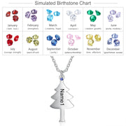 Stainless Steel Christmas Tree Necklace