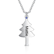 Stainless Steel Christmas Tree Necklace