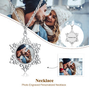 Stainless Steel Christmas Photo Necklace