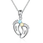 Baby Feet Pendant Necklace