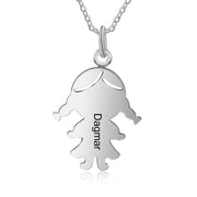 Personalized Stainless Steel Baby Boy Girl Necklace