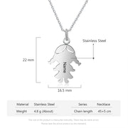 Personalized Stainless Steel Baby Boy Girl Necklace