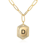 Personalized Rhodium Plated Necklace
