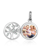 Personalized 925 Sterling Silver Family Tree Photo Necklace