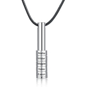 Personalized Stainless Steel Bar Necklace