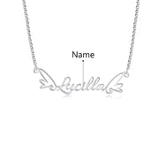 Personalized Wing Name Necklace