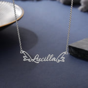 Personalized Wing Name Necklace