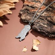 Personalized Stainless Steel Pet Animal Shadow Carving Necklace