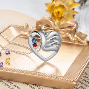 Copper Birthtsone Heart Shape Necklace