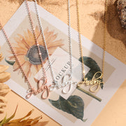 Personalized Thin Chain Name Necklace