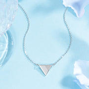 925 Sterling Silver Triangle Necklace