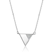925 Sterling Silver Triangle Necklace