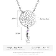 Stainless Steel Dreamcatcher Necklace