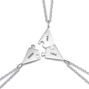 Personalized Titanium Steel Puzzle Necklaces