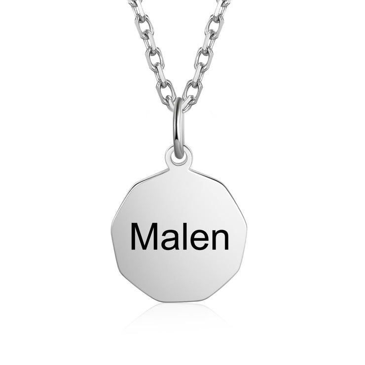 Personalized S925 Silver Projection Necklace