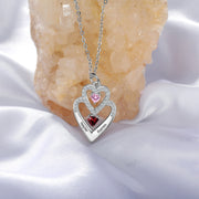 Dropshipping S925 Silver Heart Shape Necklace