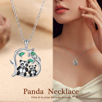 Animal Double Penda Heart Shape Necklace